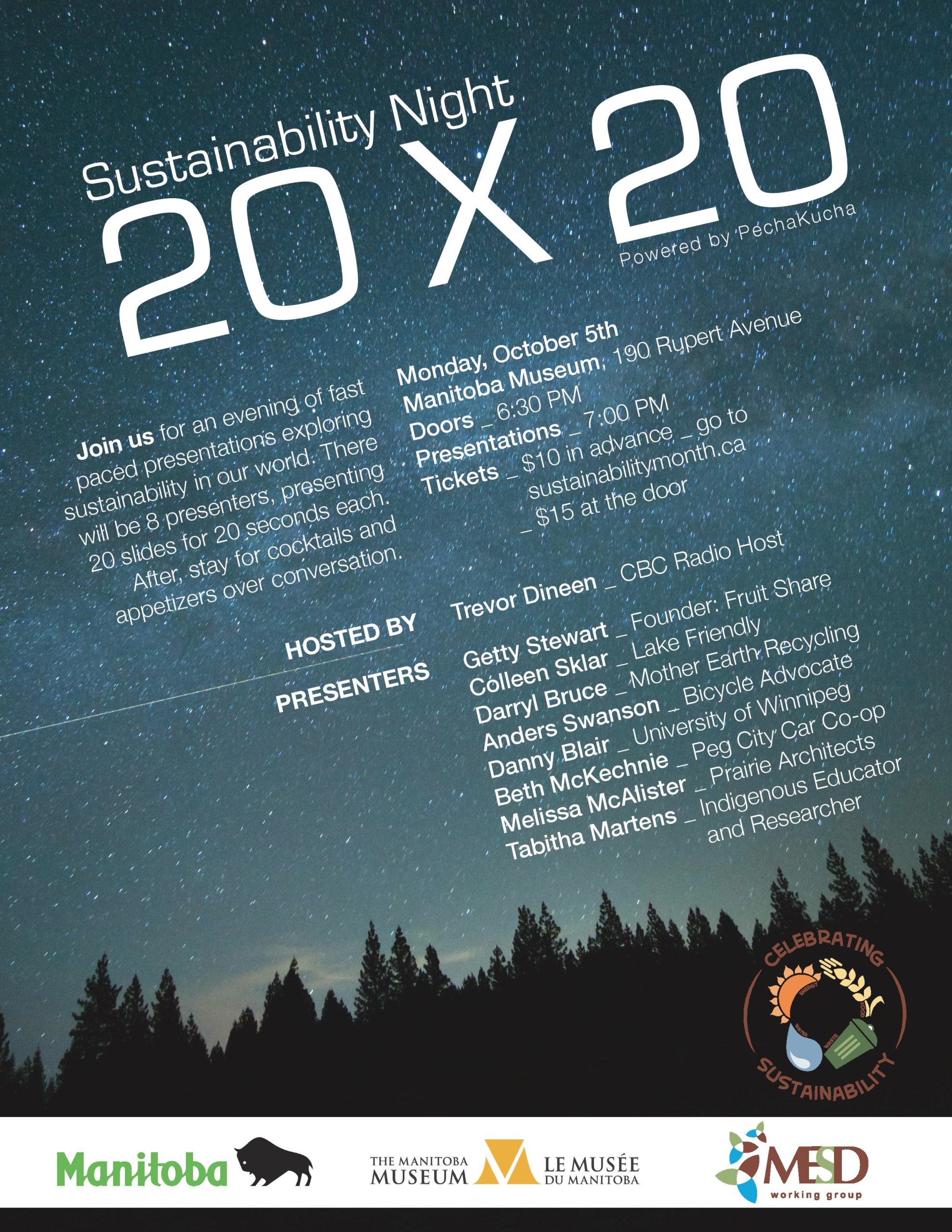 Sustainability Night 20 x 20