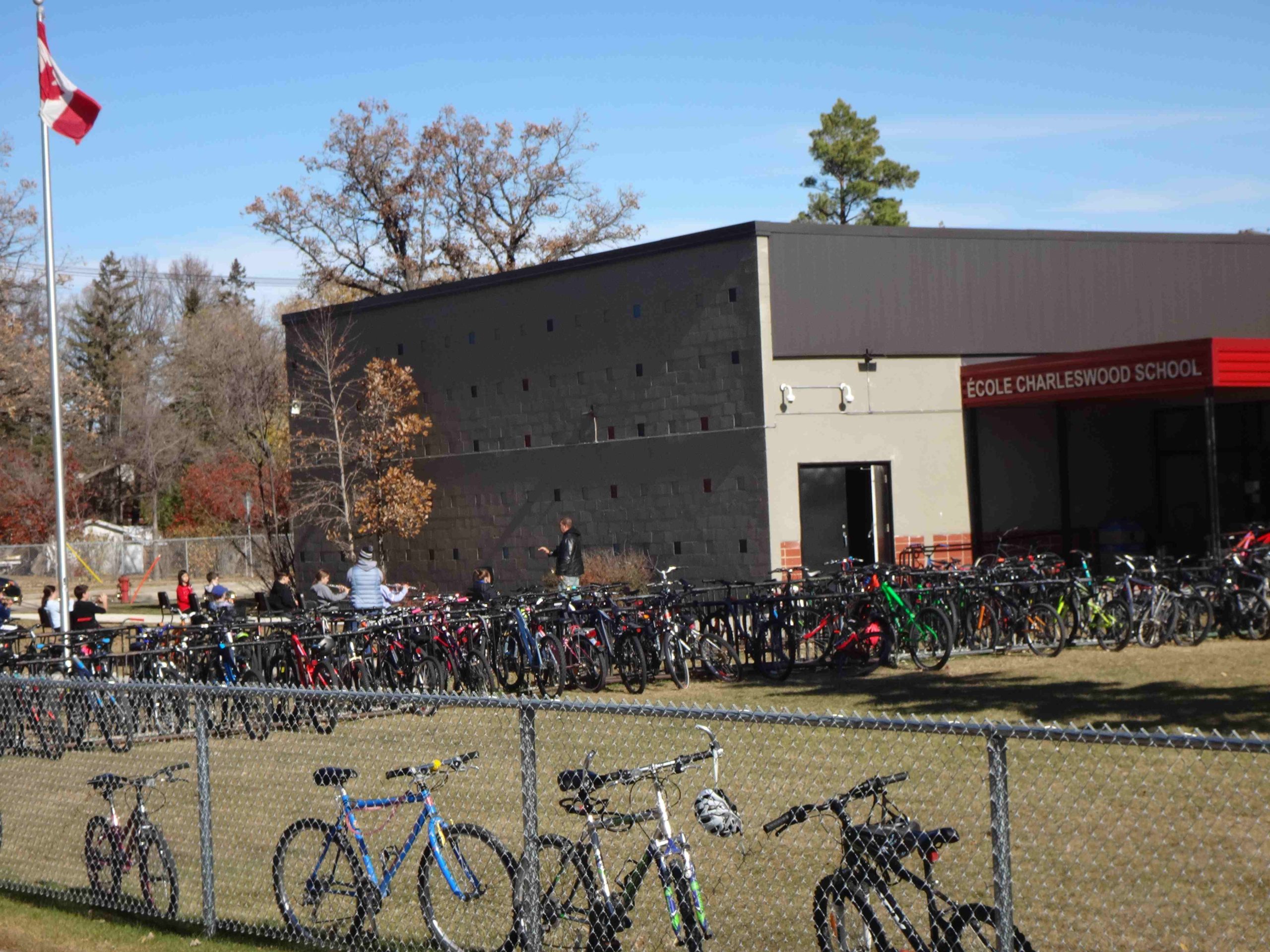 These kids bike to school