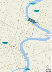 Starting points for suggested rides to the Disraeli AT Bridge Grand Opening Ceremony