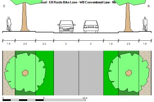 Roslyn Road Bike Lanes