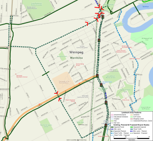 Protected bicycle lanes along Clarence Avenue have the potential to greatly improve connectivity to current and planned bicycle facilities in the Maybank and Crescent Park neighbourhoods.