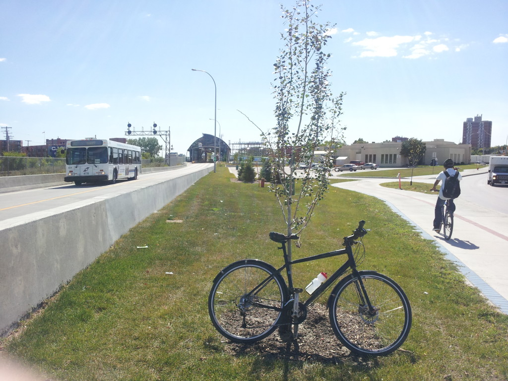 A direct connection from the Southwest Rapid Transit Corridor AT path to Osborne Station would reduce conflict between people walking/biking in front of the Masonic Temple.